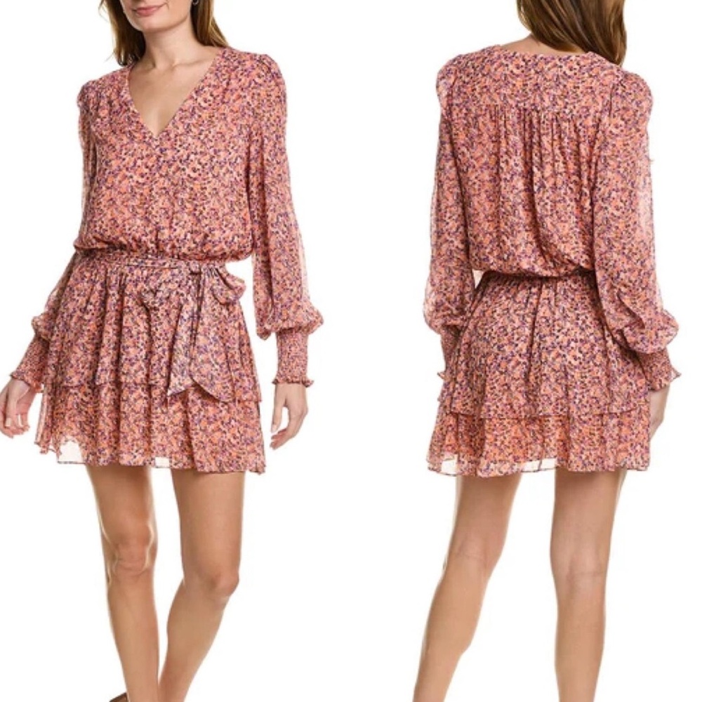 Ramy Brook Xian Floral Long Sleeve Dress